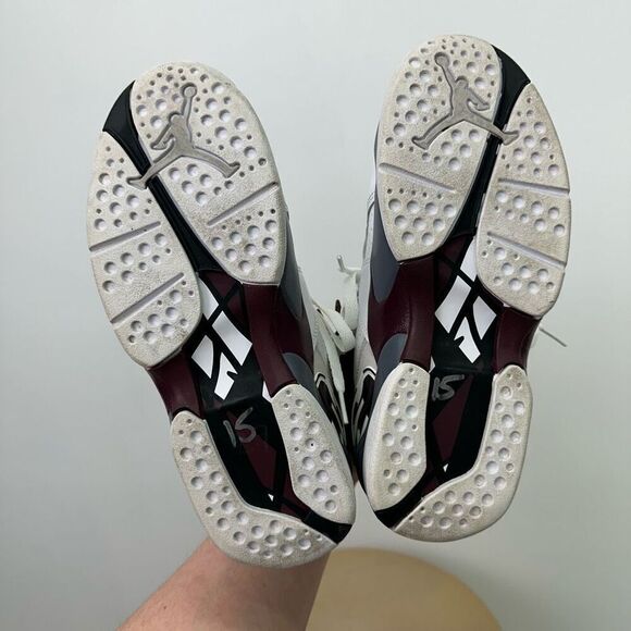 Air Jordan Women’s VIII Retro White Burgundy (CI1236-104) - Picture 11 of 13